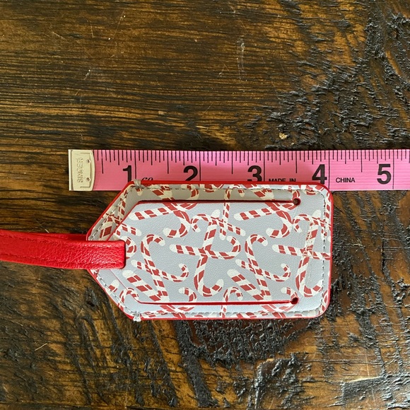 Vera Bradley Keep a Secret Luggage Tag Candy Canes New With Tags - Picture 7 of 9